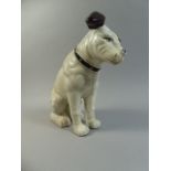 A Heavy Cast Metal Reproduction Money Box in the Form of HMV Dog,