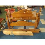 A Pine Double Bed Frame