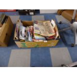 A Box Containing Various Football Programmes to Include Manchester City, Southampton,