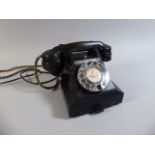 A Vintage Bakelite Call Exchange Telephone with Base Drawer