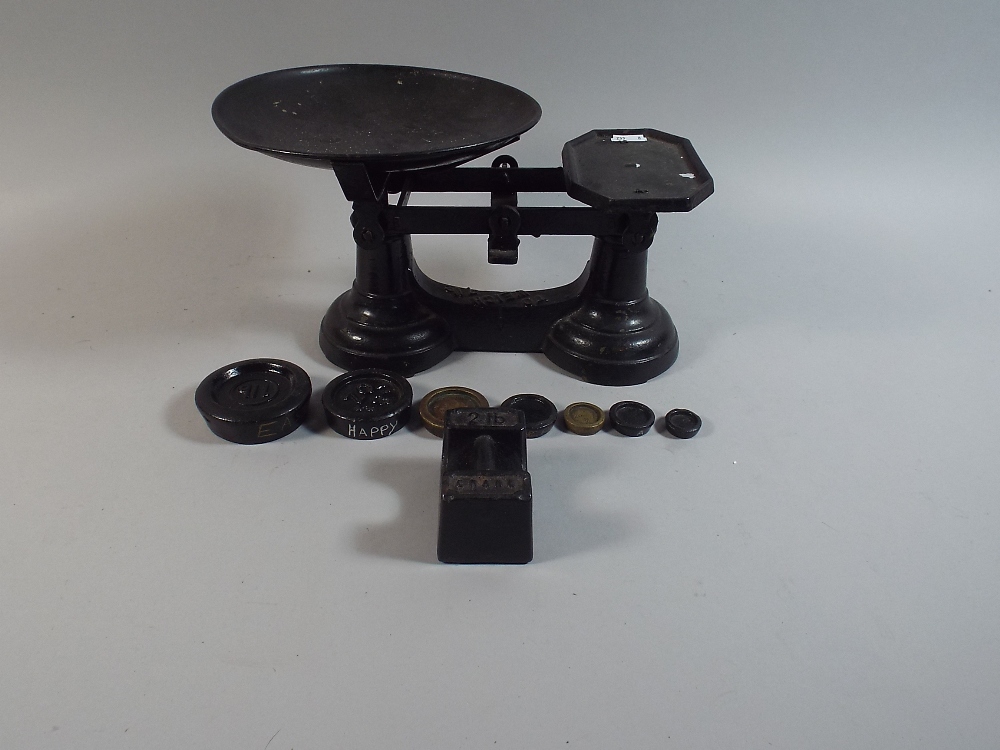 A Set of Kitchen Scales and Weights