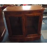 A Modern Cherry Wood Glazed Cabinet,