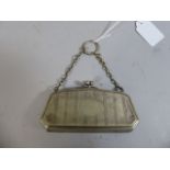 A Silver Plated Late Victorian Purse