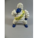 A Reproduction Cast Metal Michelin Man Figure, 23cm High,