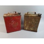 Two Vintage Petroleum Spirit Cans