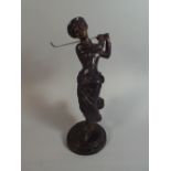 A Bronze Study of a Lady Golfer,