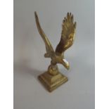 A Brass Study of Eagle On Globe,