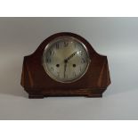 An Art Deco Oak Mantle Clock