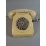 A Vintage Cream Coloured Telephone