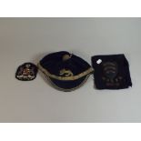 An England Rugby Cap with Embroidered Lion and Tassel by C J Southcott and Co.