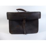An Early 20th Century Brown Leather Workmans Bag,