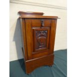 A Late Victorian Mahogany Purdonium with Pull Front (Inner Liner Missing) and Raised Gallery.