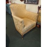 A Mid/Late 19th Century Mahogany Framed Ladies Tub Armchair