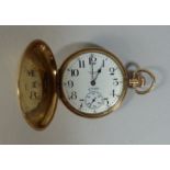 A Gentleman's 9ct Gold Hunter Pocket Watch.