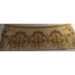 A Late 19th Century Arts and Crafts Crewel Work Banner or Pelmet,