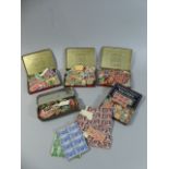 A Collection of Five Vintage Tins containing Loose Edwardian Stamps