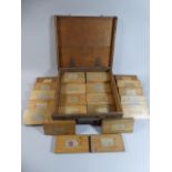 A 19th Century Timber Merchants Sample Box Containing Thirty Two Different Timber Samples,