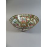 A Mid/late 19th Century Cantonese Famille Rose Bowl Decorated in Usual Palette With Gents and