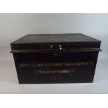 A 19th Century Toleware Deed Box for the Anglo Sicilian Sulphur Company,