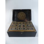 A 19th Century Anglo Ceylonese Carved Ebony Box.