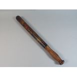 A Victorian Painted Truncheon for the Commissioners of Woods and Forests with Crown Above Royal