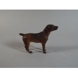 An Early 20th Century Austrian Cold Painted Bronze Study of a Terrier