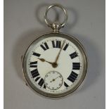 A Silver Open Faced Pocket Watch by Joseph Wolf, North Shields,