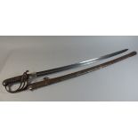 A 19th Century Portuguese Cavalry/Mounted Artillery Trooper Sword,