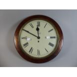 A Circular Wall Clock, The Enamel Dial Inscribed Smith and Day,