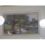 A Framed Water Colour The Manor, Willenhall,