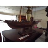 A Scratch Built Scale Model of a Two Masted Schooner Known as the Baltimore Clipper,