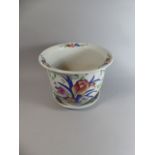 An Oriental Planter on Stand, Floral Decoration in Multi Coloured Enamels,