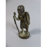 A Chinese Bronze Effect Figure of an Immortal,