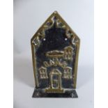 A Victorian Brass and Iron Child's Money Box in the Form of a Bank, 17.