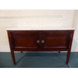 An Edwardian Style Marble Topped Wash Stand Cabinet,