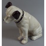 A Heavy Cast Metal Reproduction Novelty Money Box in the Form of HMV Dog,