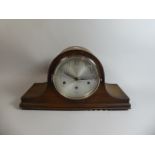 An Edwardian Oak Westminster Chime Mantle Clock