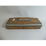 An Anglo Indian Carved Colonial Sadeli Style Sarcophagus Shaped Box,