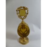 A French Gilt Metal Perfume Bottle,