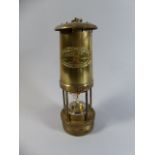 A Brass Miners Safety Lamp by Thomas and Williams