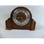 An Oak Westminster Chime Mantle Clock