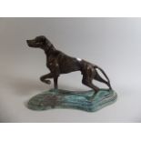 A Bronze Effect Study of A Pointer Dog,