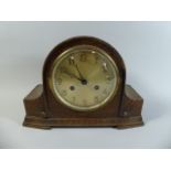 An Oak Art Deco Mantle Clock