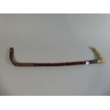 A Child's Riding Crop with Silver Band Inscribed Pauline,