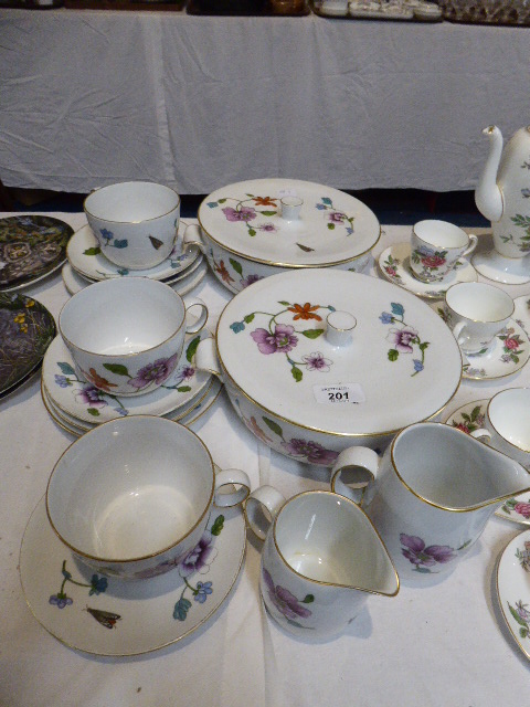A Collection of Royal Worcester Astley Tea and Dinnerwares to Include Three Cups, Four Saucers,