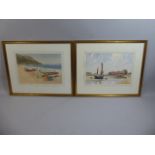 H Abel, 1906-1977, A Pair of Pretty Watercolours,