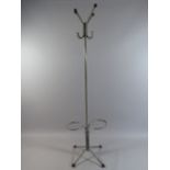 A Mid 20th Century Industrial Painted Steel Coat Stand 190cm High