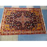 An Antique Persian Jozan Rug 147x100cm