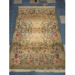 A Floral Patterned Woollen Rug,