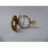 A 9ct Gold Half Hunter Pocket Watch with Dial Inscribed Coventry Astral